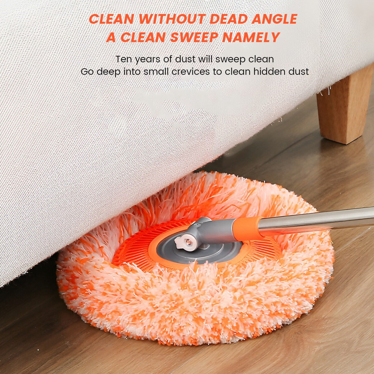 360° Rotating Microfiber Mop | Extendable Handle Telescopic Floor Cleaning Mop